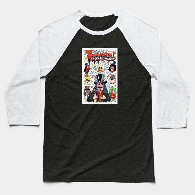 Welcome Svengoolie Baseball T-Shirt by CelestialCharmCrafts